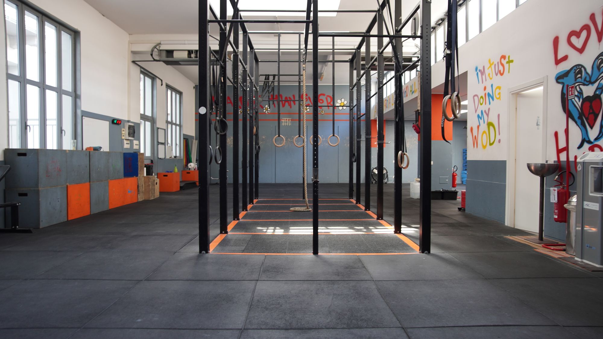 La sala di allenamento di CrossFit Avanguardia a Milano